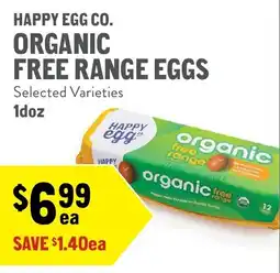 New Seasons Market Happy Egg Co. organic free range eggs offer