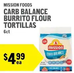New Seasons Market Mission Foods Carb Balance Burrito Flour Tortillas offer