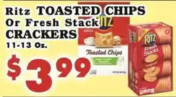 Foodland Ritz toasted chips or fresh stack crackers offer