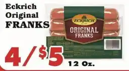 Foodland Eckrich original franks offer