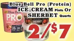 Foodland Blue Bell Pro ice cream or sherbet offer