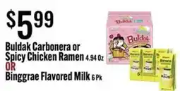 Jons International Buldak Carbononera or Spicy Chicken Ramen offer