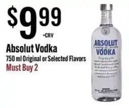 Jons International Absolut Vodka offer