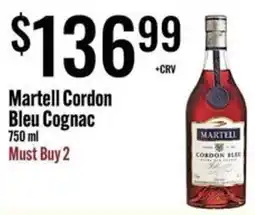 Jons International Martell Cordon Bleu Cognac offer