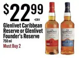 Jons International Glenlivet Caribbean Reserve or Glenlivet Founder's Reserve offer
