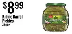 Jons International Kuhne barrel pickles offer