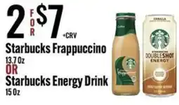 Jons International Starbucks Frappuccino or Starbucks Energy Drink offer