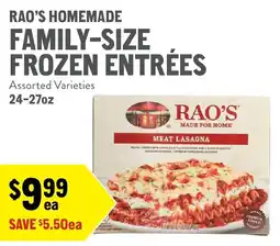 New Seasons Market Rao's homemade meat lasagna offer