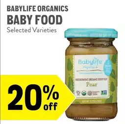 New Seasons Market Babylife Organics Baby Food offer