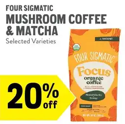 New Seasons Market Four Sigmatic mushroom coffee & matcha offer