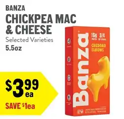 New Seasons Market Banza chickpea mac & cheese offer