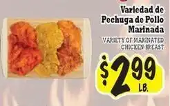 La Michoacana Variety of Marinated Chicken Breast offer