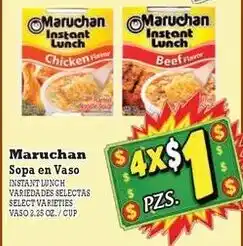 La Michoacana Maruchan Sopa en Vaso offer