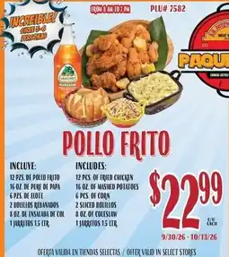 La Michoacana Paquete Pollo Frito offer