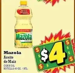 La Michoacana Mazola corn oil offer