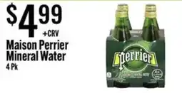 Jons International Maison Perrier Mineral Water offer