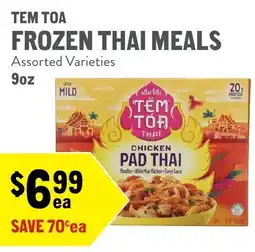New Seasons Market Tem Toa frozen thai meals offer