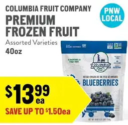 New Seasons Market Columbia Fruit Company Premium Frozen Fruit offer