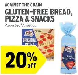 New Seasons Market Against the grain gluten-free bread pizza & snacks offer
