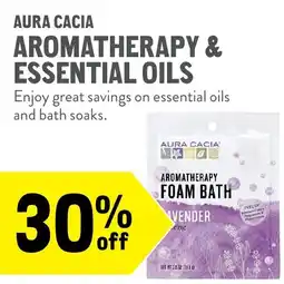 New Seasons Market Aura Cacia aromatherapy foam bath offer