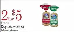 Yoke's Fresh Market Franz English Muffins offer