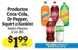 La Michoacana Coca-Cola, Dr Pepper, Squirt or Sunkist offer