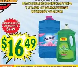 La Michoacana Ensuño Fabric Softener and Palmolive Dish Detergent offer