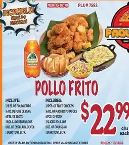 La Michoacana Paquete Pollo Frito offer