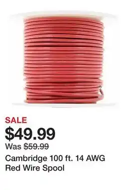 Tractor Supply Company Cambridge 100 ft. 14 AWG Red Wire Spool offer