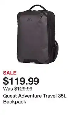 Dick's Sporting Goods Quest Adventure Travel 35L Backpack offer