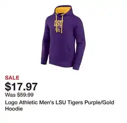 Dick's Sporting Goods Logo Athletic Men's LSU Tigers Purple/Gold Hoodie offer