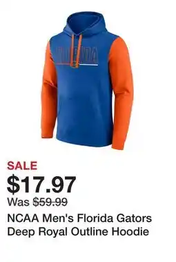 Dick's Sporting Goods NCAA Men's Florida Gators Deep Royal Outline Hoodie offer