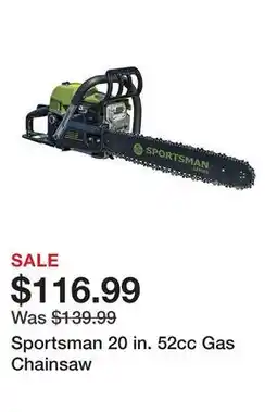 Tractor Supply Company Sportsman 20 in. 52cc Gas Chainsaw offer