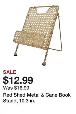 Tractor Supply Company Red Shed Metal & Cane Book Stand, 10.3 in offer
