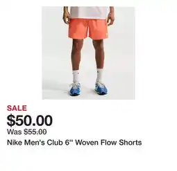 Dick's Sporting Goods Nike Men's Club 6'' Woven Flow Shorts offer