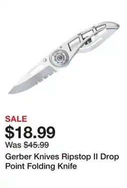 Dick's Sporting Goods Gerber Knives Ripstop II Drop Point Folding Knife offer