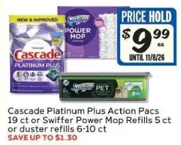 Winn Dixie Cascade Platinum Plus Action Pacs or Swiffer Refills offer