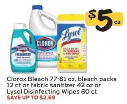 Winn Dixie Clorox Bleach or Lysol Disinfecting Wipes offer