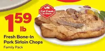 Fresh Bone-In Pork Sirloin Chops
