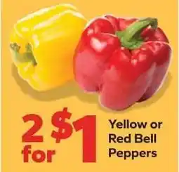 Save a Lot Yellow or Red Bell Peppers offer