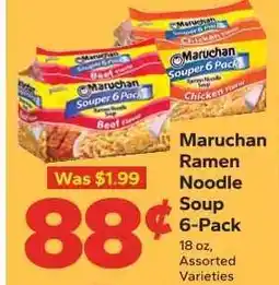 Save a Lot Maruchan Ramen Noodle Soup 6-Pack offer