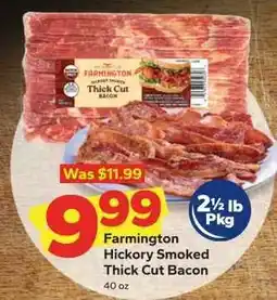 Save a Lot Farmington Hickory Smoked Thick Cut Bacon offer