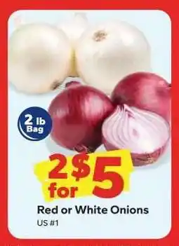 Save a Lot Red or White Onions offer