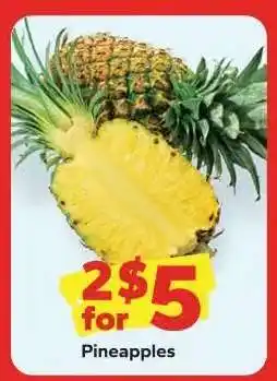 Save a Lot Pineapples offer