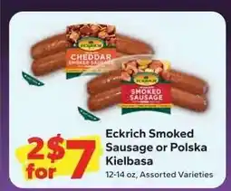 Save a Lot Eckrich Smoked Sausage or Polska Kielbasa offer