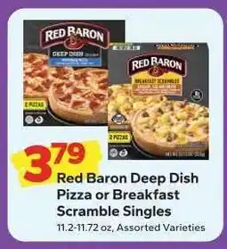 Save a Lot Red Baron Deep Dish Pizza or Breakfast Scramble Singles offer
