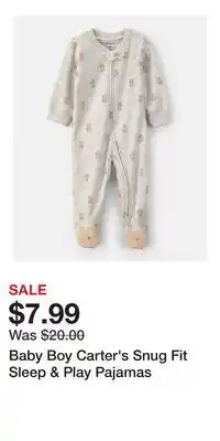 Kohl's Baby Boy Carter's Snug Fit Sleep & Play Pajamas offer