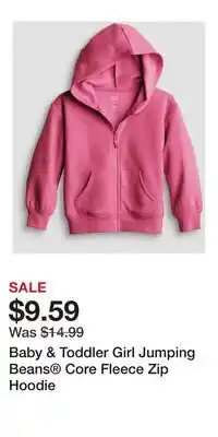 Kohl's Baby & Toddler Girl Jumping Beans Core Fleece Zip Hoodie offer