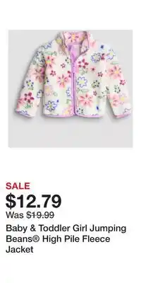 Kohl's Baby & Toddler Girl Jumping Beans High Pile Fleece Jacket offer