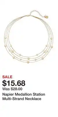 Kohl's Napier Medallion Station Multi-Strand Necklace offer